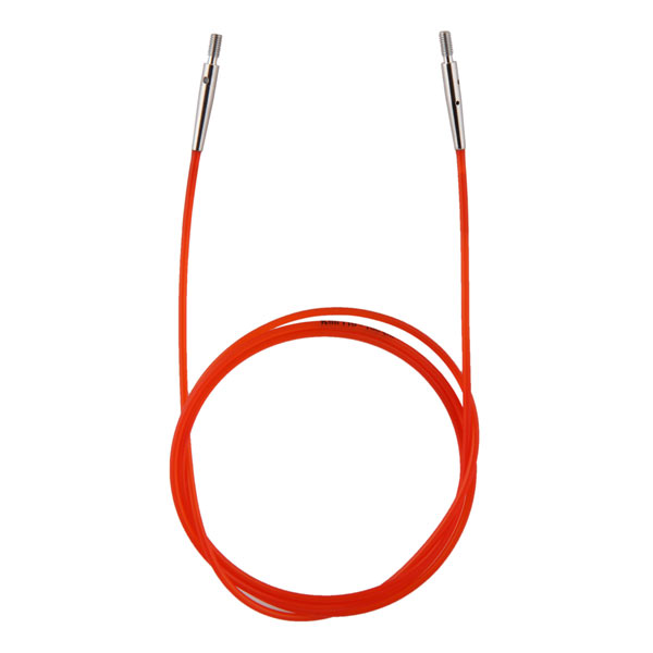 KnitPro 10635 Набор: красный тросик 76 см (100 см), заглушки и кабельный ключик