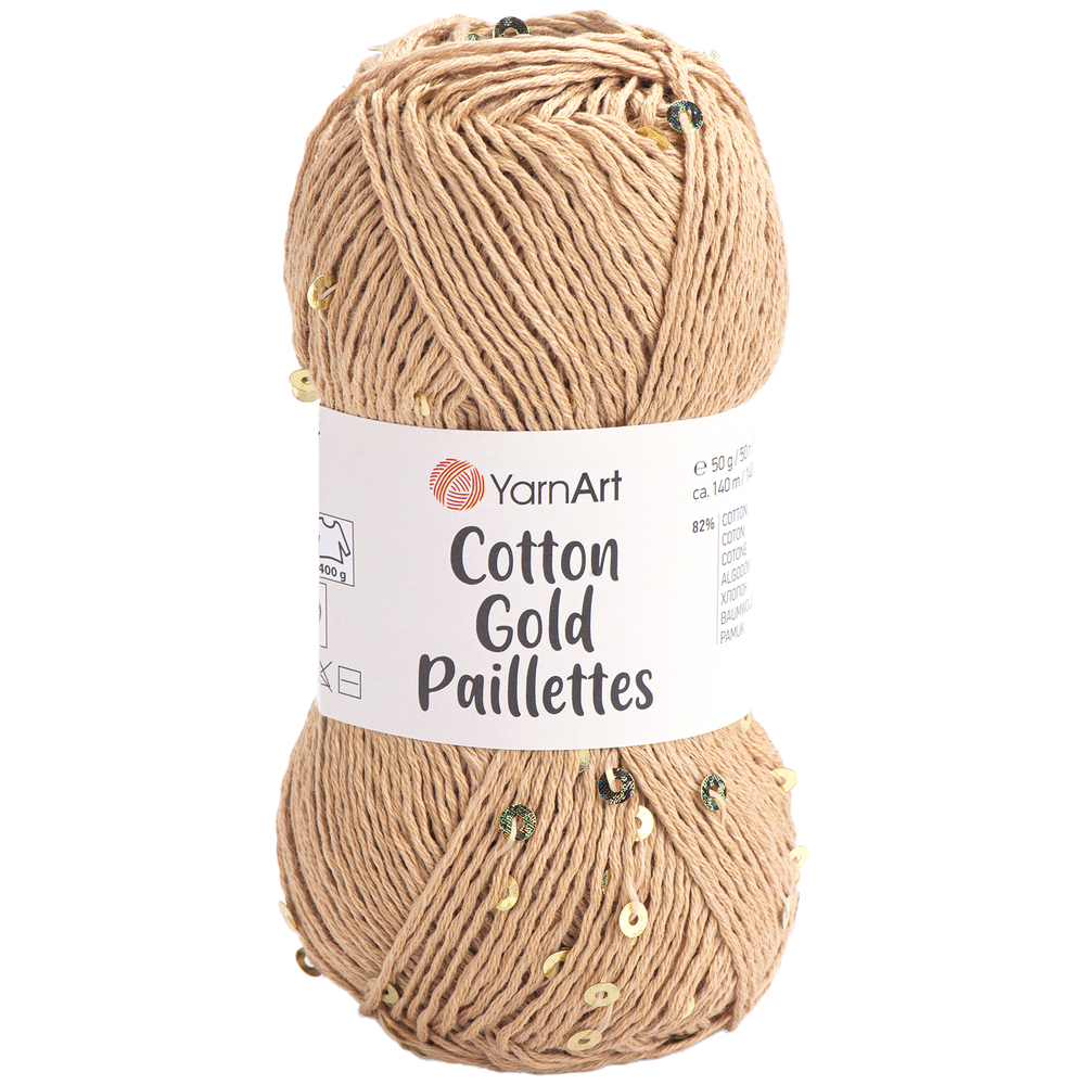 YarnArt Cotton Gold Paillettes 7105 
