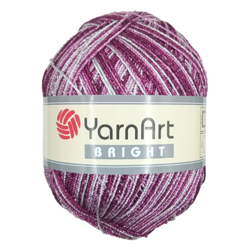 YarnArt Bright 224 темно-розовый меланж 1 моток