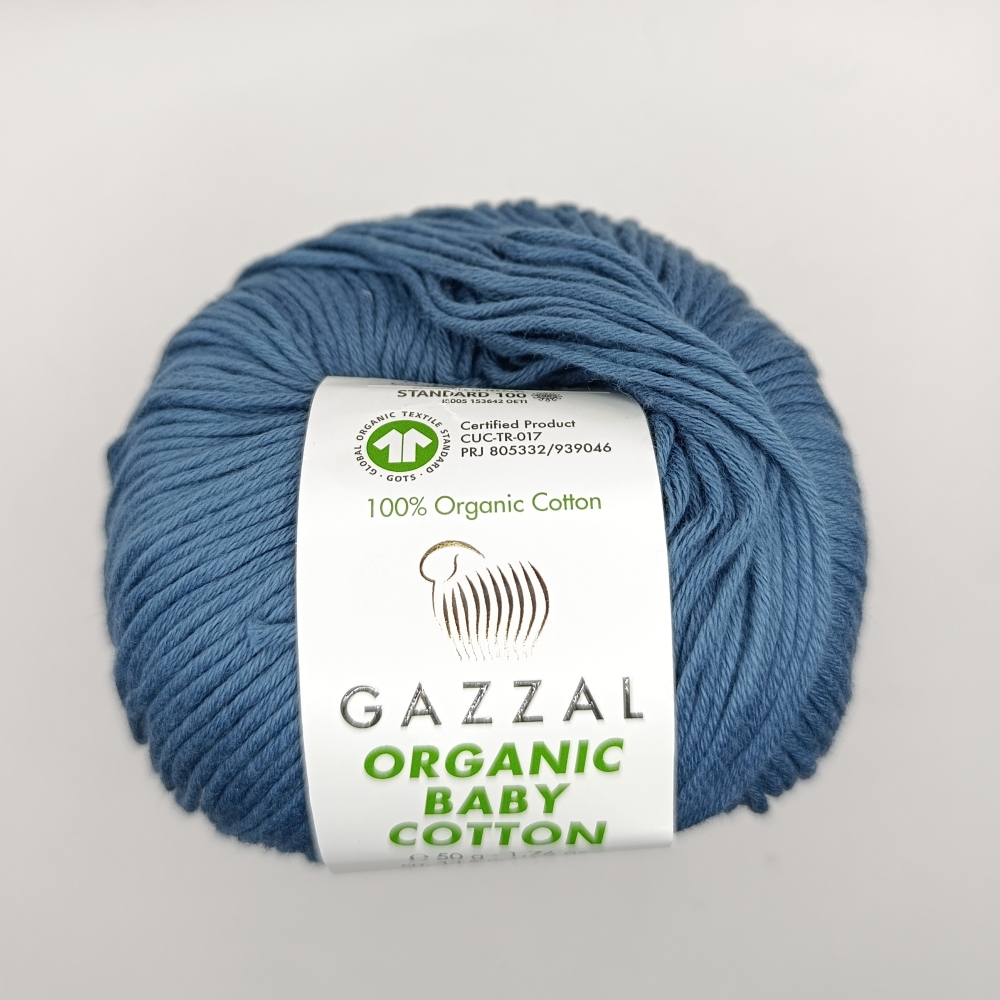 Gazzal Organic baby cotton 434 джинсовый