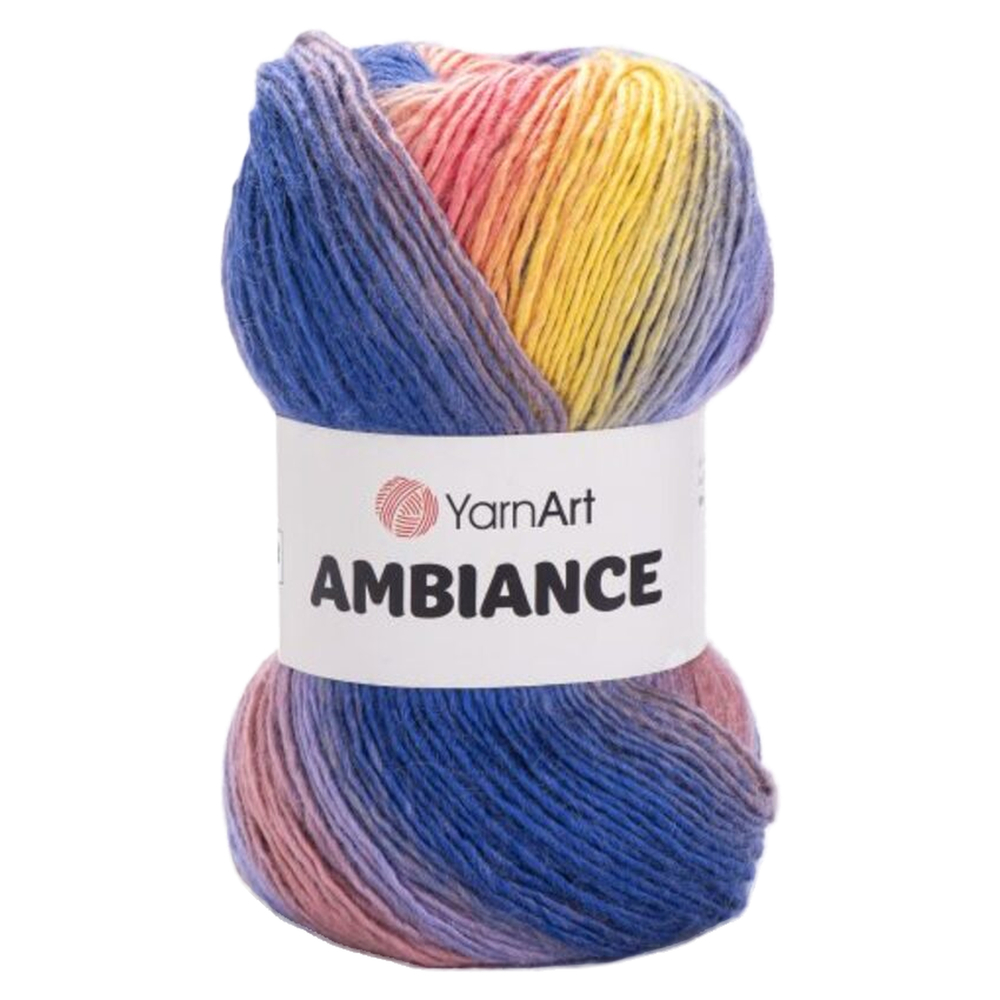 YarnArt Ambiance 164 синий желтый розовый