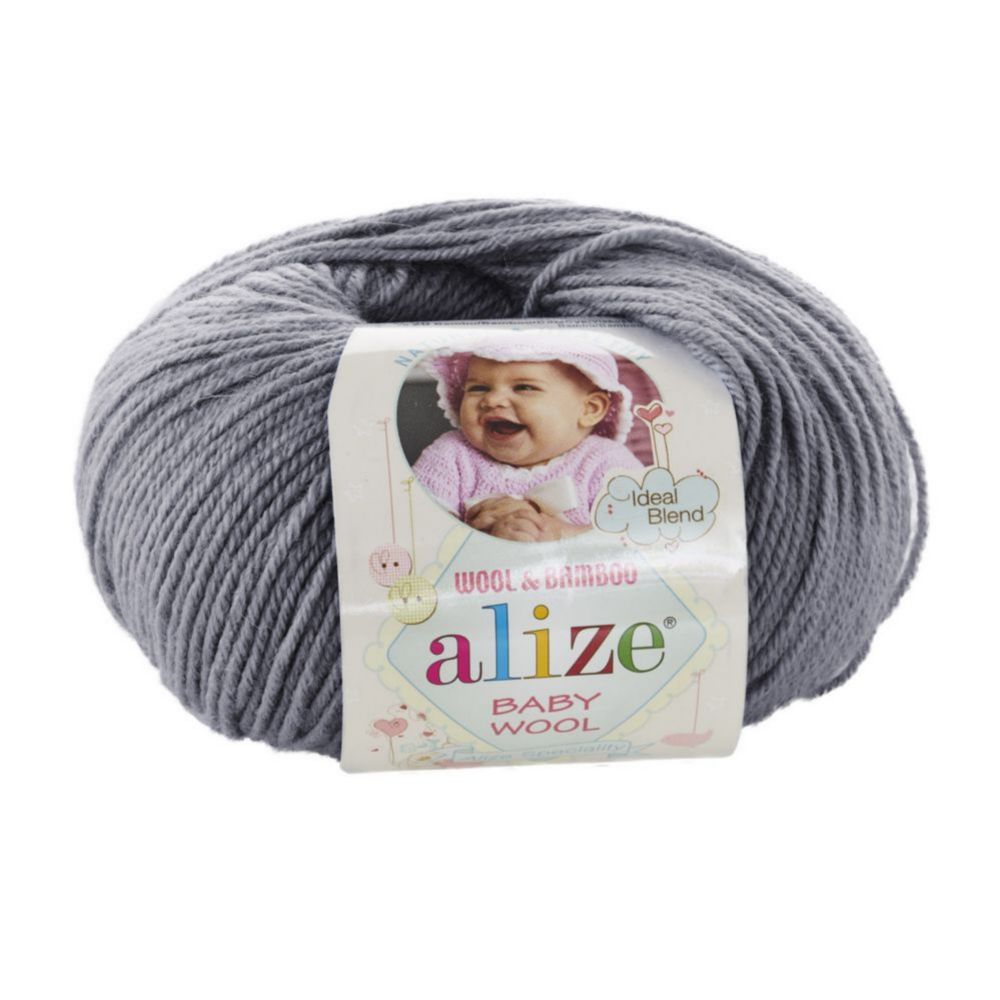 Alize Baby wool 119 серый
