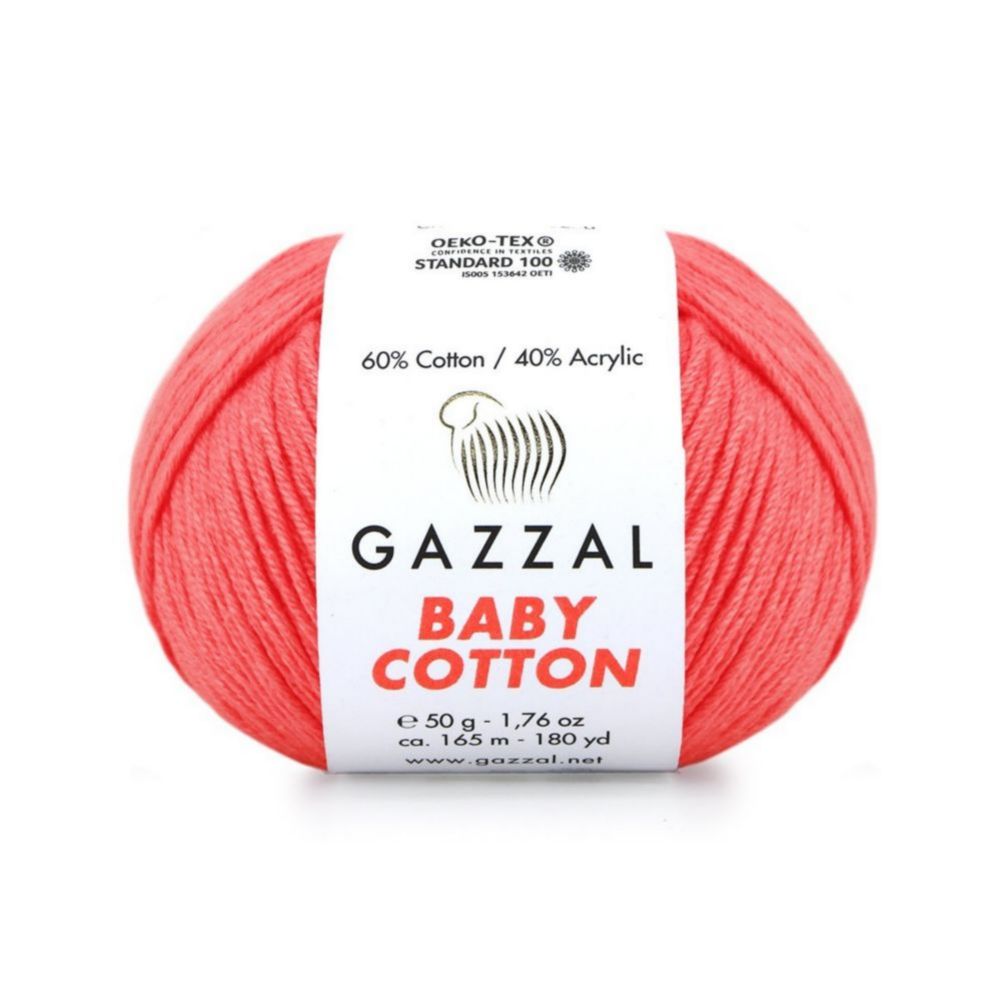 Gazzal Baby cotton 3460 коралл