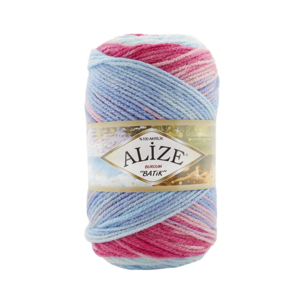 Alize Burcum batik 2162 розовый голубой