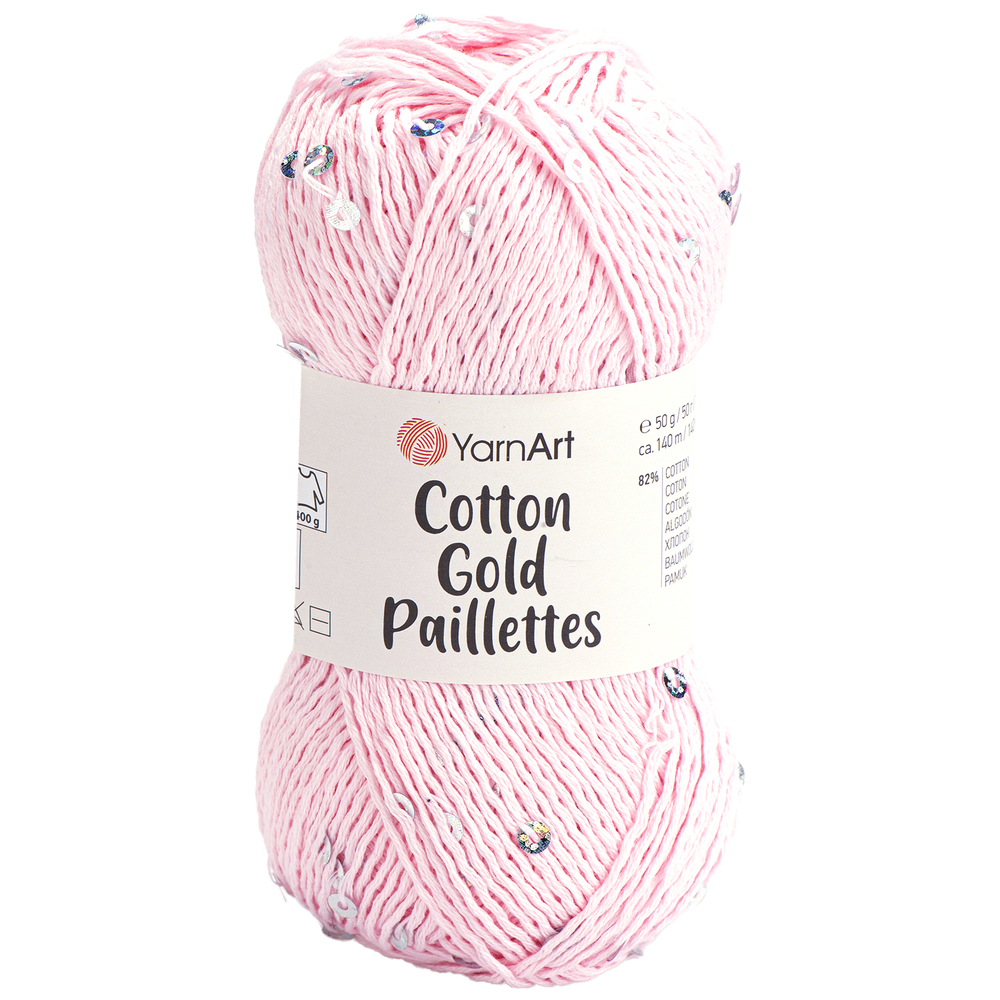 YarnArt Cotton Gold Paillettes 7107 