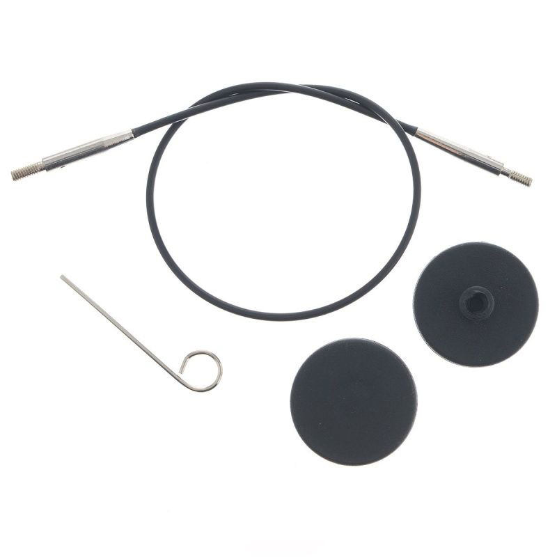 KnitPro 10521 Набор: тросик 35 см (60 см), заглушки и кабельный ключ
