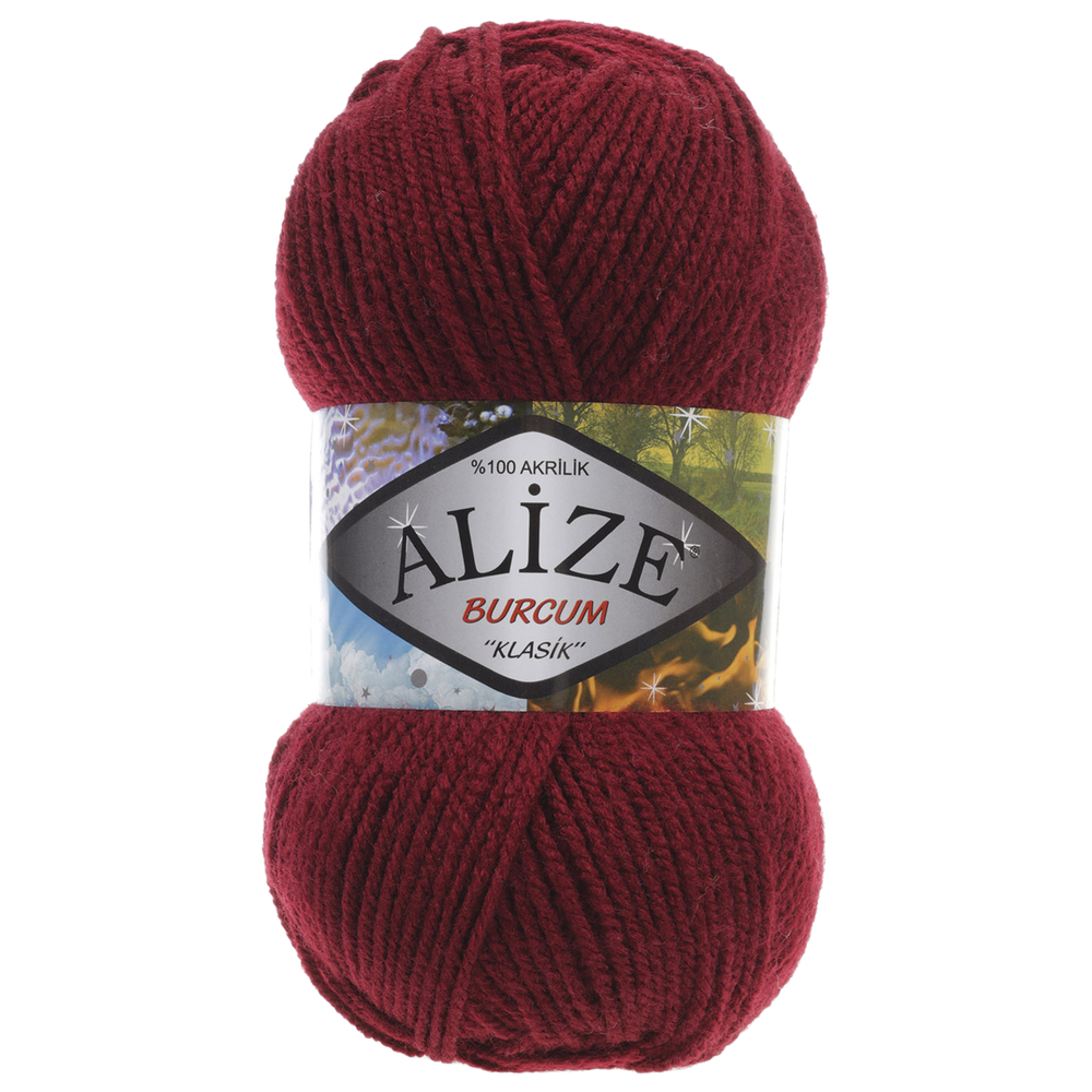 Alize Burcum klasik 57 бордовый