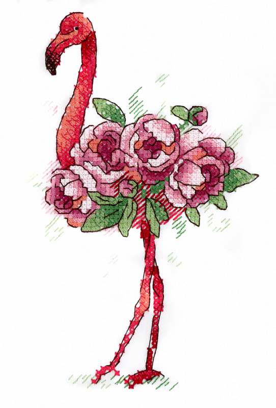 Жар-Птица В-254 Набор для вышивания Фламинго
