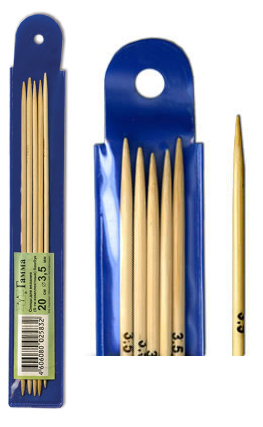 Gamma BC2 Спицы носочные бамбуковые 20 см №5