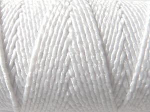 Gamma ЕТ-10 Нитки швейные эластичные Спандекс, 25 м белый, 1 шт