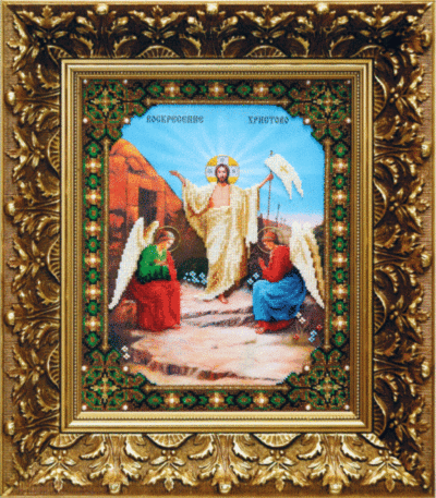 Чарівна Мить Б-1057 Набор для вышивки бисером Икона Воскресение Христово
