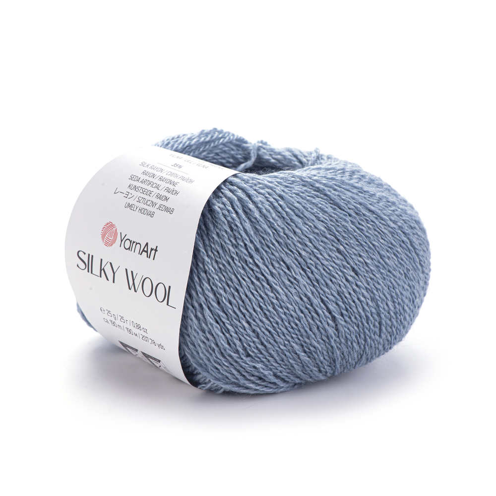 YarnArt Silky wool 331 серая джинса