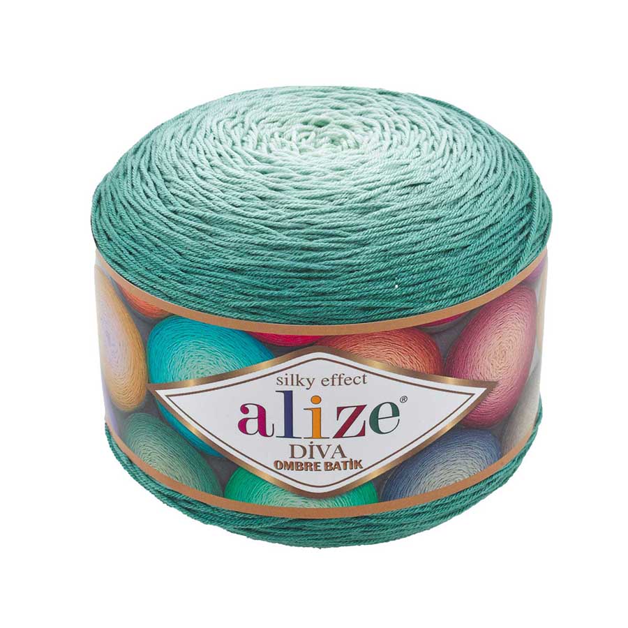 Alize Diva Ombre batik 7369 мятный