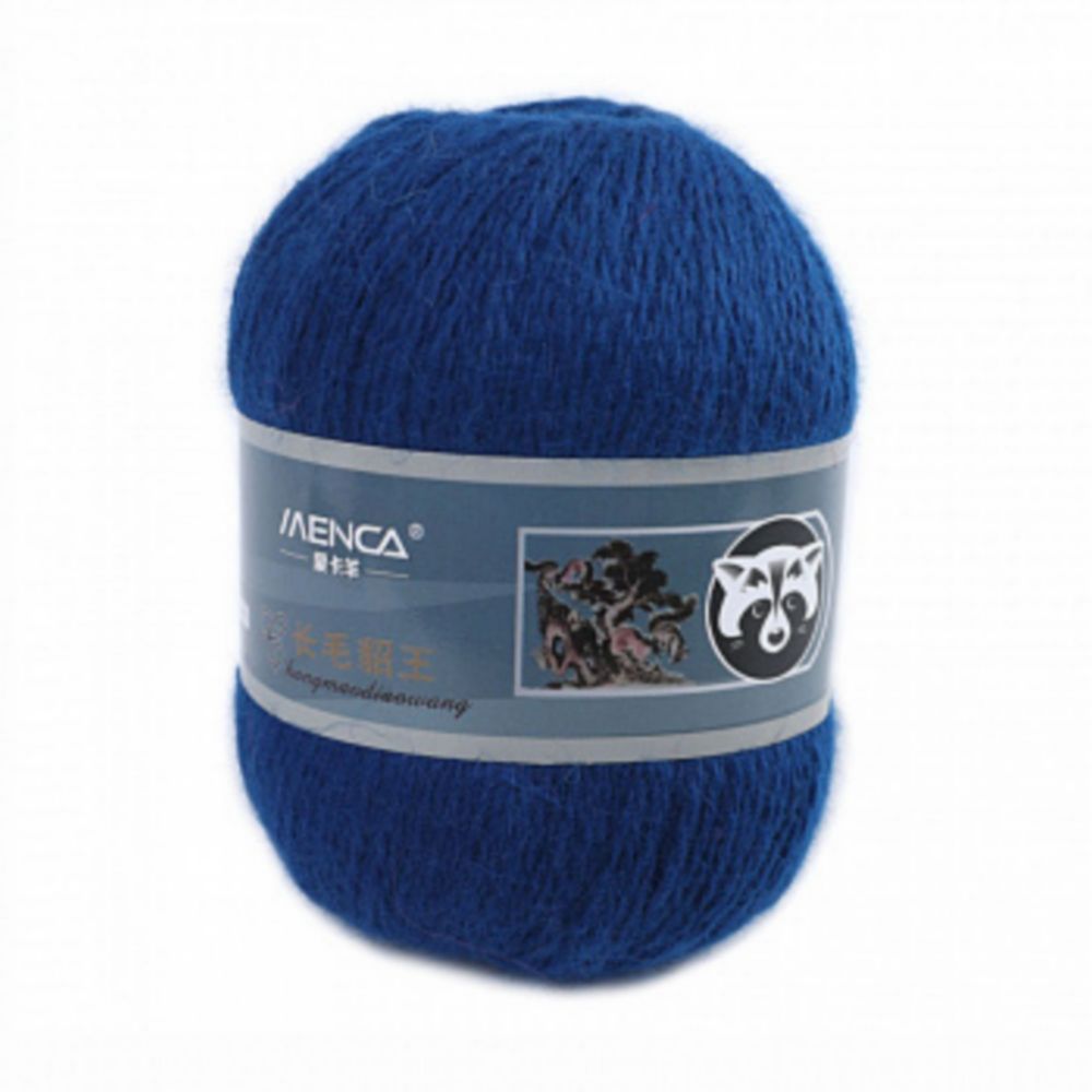 Норка Long Mink wool 875 ангорский кролик синий