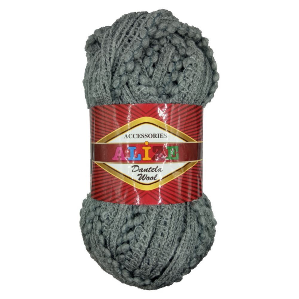 Alize Dantela wool 21 серый - 1 упаковка