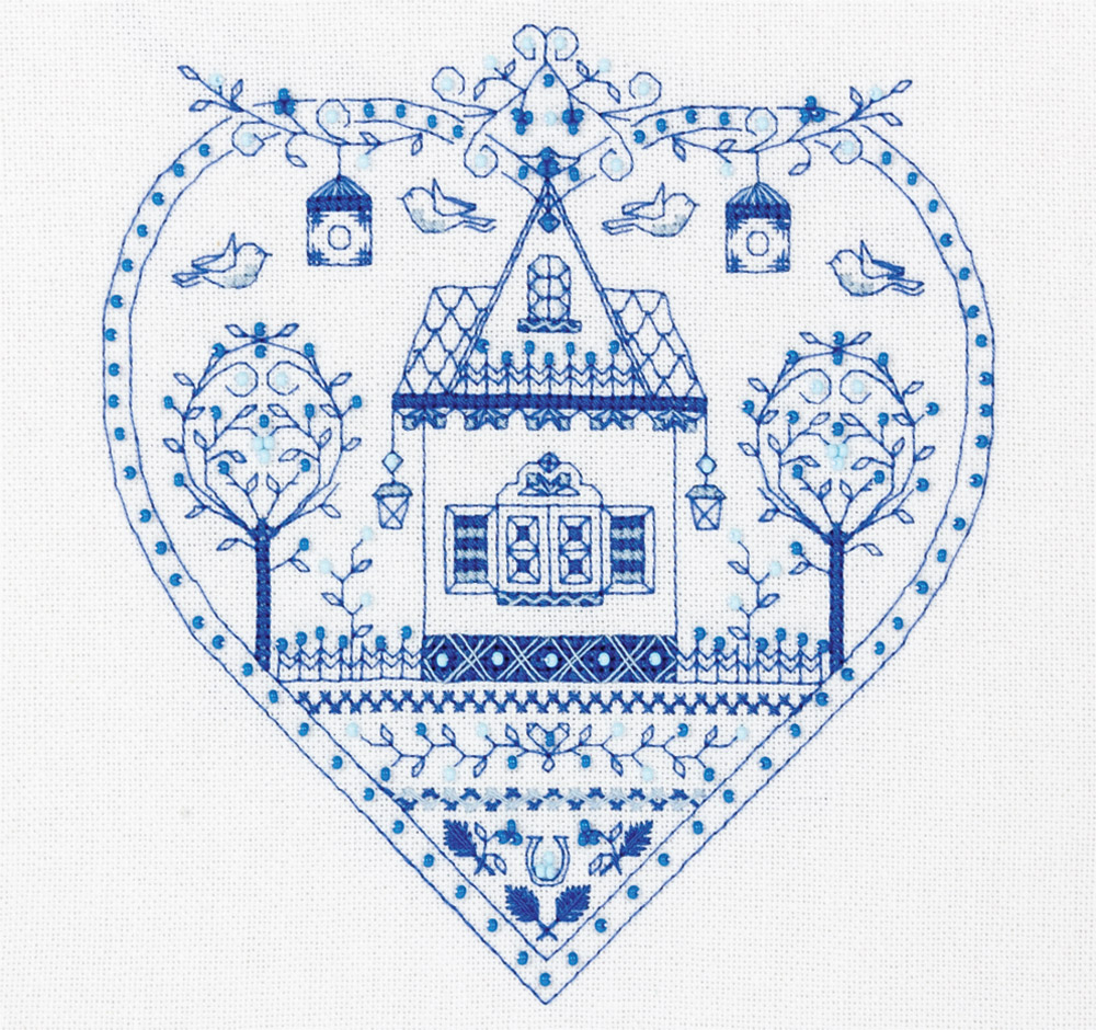 Panna СО-1402 Набор для вышивания Синее сердечко