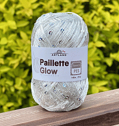 Пряжа Artland Paillette Glow добавочная нить с пайетками на полиэстре - интернет магазин Стелла Арт